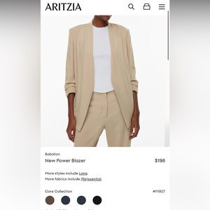 Aritzia Babaton Power Blazer Mauve 8 - NEW